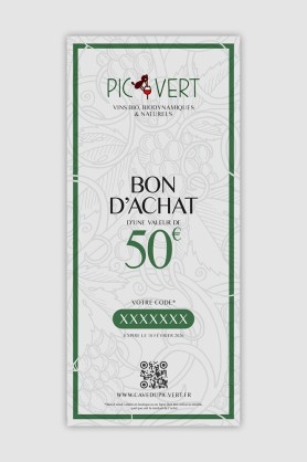 Bon d’achat de 50.00 €