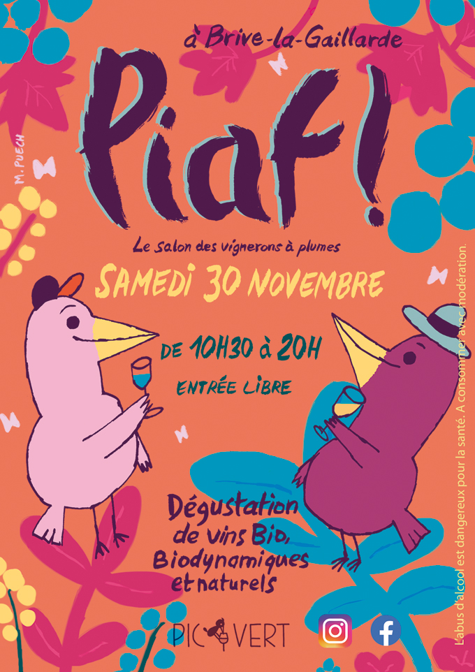 Piaf ! Le salon des Vignerons à Plumes